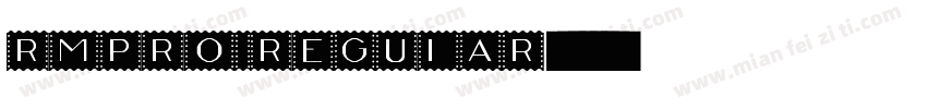 RMPro Regular字体转换